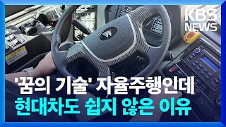 운전대 잡지 않는 자율주행…머나먼 ‘레벨 4’ 친절한 뉴스K  KBS 20240617 [upl. by Aigneis]