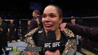 UFC 232 Amanda Nunes Octagon Interview [upl. by Auof478]