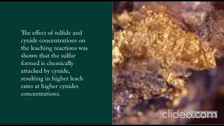 CYANIDE SULPHIDE GOLD LEACHING PROCESS GROUP F [upl. by Ermanno]