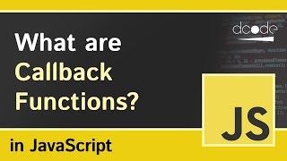 What are Callback Functions  JavaScript Tutorial [upl. by Segalman]