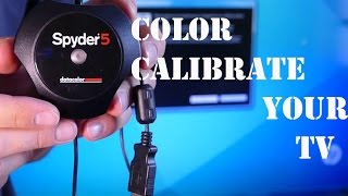 How to  Color Calibrate your HDTV  Spyder 5 datacolor [upl. by Aniluap]