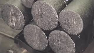 The processing process of graphite electrode [upl. by Goldner197]