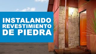 ¿Cómo instalar un revestimiento piedra [upl. by Ashti]