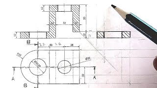 How to do Sectioning Drawing Easily [upl. by Dlorag]