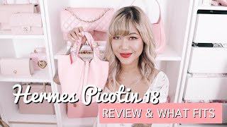 HERMES REVIEW PICOTIN 18 ♡ What Fits amp First Impressions ♡ xsakisaki [upl. by Nonna40]