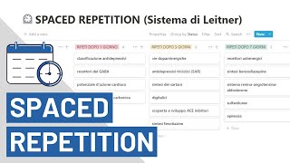 SPACED REPETITION  Sistema di Leitner per organizzare le ripetizioni  TUTORIAL TEMPLATES NOTION [upl. by Euhc]