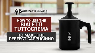 How to Use the Bialetti Tuttocrema Milk Frother [upl. by Eidnim151]