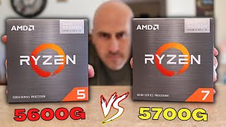 Ryzen 5 5600G vs Ryzen 7 5700G  CPU or APU [upl. by Clercq]