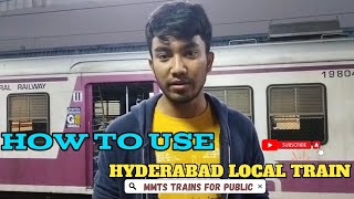 Hyderabad Local Train Vlog  MMTS Train VisitWithEhsan [upl. by Eillas966]