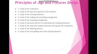 Design principle of Jig and Fixture [upl. by Areyk]