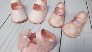 How to make a Doll Shoes Tutorial by request [upl. by Marjie]