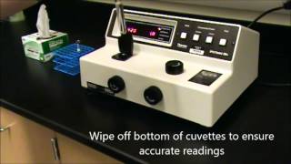 How To Use A Spectrophotometer [upl. by Ahsekam125]