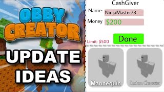 Obby Creator Update Ideas 3 [upl. by Dagna]