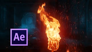 Realistic FIRE Simulation  After Effects TUTORIAL [upl. by Hanzelin]