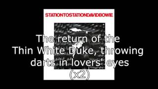 Station to Station  David Bowie  Lyrics [upl. by Shaeffer]