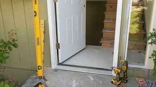 Jeld Wen Front Door Installation  Really crappy products and craftsmanship PART 1 [upl. by Micheline]