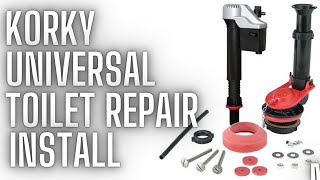 StepbyStep Guide  Korky Universal Toilet Repair  Flush Handle Upgrade [upl. by Puna525]