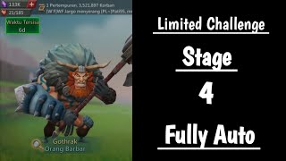 Full Auto Barbarian Limited Challenge Stage 4  Barbaric Journey  Lords Mobile [upl. by Brose]