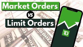 Limit Order vs Market Order  TD Ameritrade [upl. by Eelrahc]