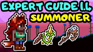 TERRARIA SUMMONER PROGRESSION GUIDE SERIES Terraria 14 Expert Mode Summoner and Whips guide [upl. by Howell]