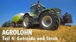 Lohnunternehmen Agrolohn Getreideernte und Strohbergung [upl. by Adelina]