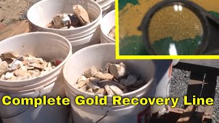 Complete gold recovery processing line for gold ore [upl. by Ailecara]