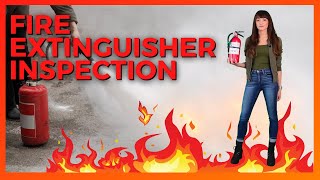 FIRE EXTINGUISHER INSPECTION  4 Steps in Two Minutes [upl. by Modnarb365]