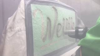 Sand Blast Rock Engraving Process [upl. by Alby]