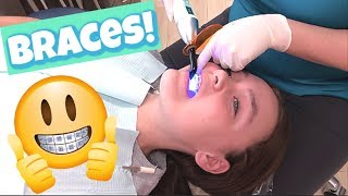 Mya Gets BRACES The Process Of Getting BRACES at the Orthodontist [upl. by Aivil]