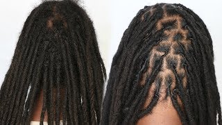 How To Retwist Long Locs  NO CLIPS  Transformation [upl. by Puett424]