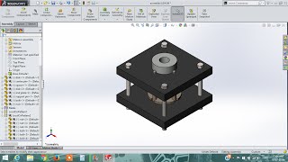 solidworks tutorial  how to design Fixture assembly [upl. by Nnylhtak]