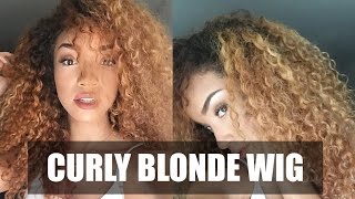 HAIR Curly Blonde DIY Wig WowAfrican Virgin Brazilian Bundles [upl. by Grane757]