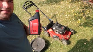 Lawn Mower Oil Change  Toro  How to [upl. by Alyam744]