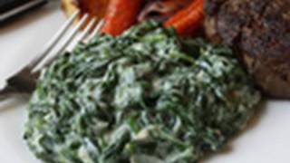 Creamed Spinach Recipe  Steakhouse Creamed Spinach [upl. by Ittap]