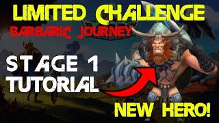 Lords Mobile LIMITED CHALLENGE Barbaric Journey  Clear Stage 1 F2P  BARBARIAN 2022  NO ROSE [upl. by Ailemak566]