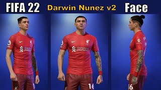 FIFA 22 Darwin Nunez v2 Face Mod For Pc [upl. by Aleunamme971]