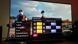 LG OLED  All Directional Zoom amp Aspect Ratios Letterbox [upl. by Cioban490]