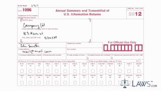 Learn How to Fill the Form 1096 Annual Summary And Transmittal Of US Information Return [upl. by Beulah]