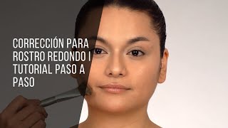 CORRECCIÓN PARA ROSTRO REDONDO TUTORIAL PASO A PASO  TUMAKEUP [upl. by Akcirderf]