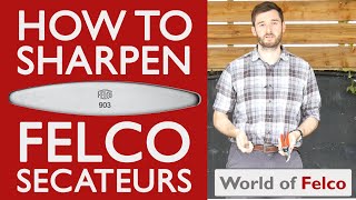 How to sharpen FELCO Secateurs [upl. by Greg21]