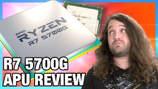 AMD 360 Ryzen 7 5700G APU Review amp Benchmarks vs R5 5600G R7 5800X amp More [upl. by Nylirahs488]