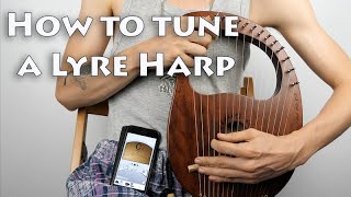 How to tune lyre harp Harevis  tutorial [upl. by Lynda]