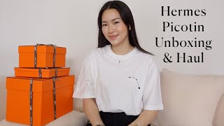 HERMES PICOTIN BAG UNBOXING amp REVIEW amp HAUL [upl. by Harrod]