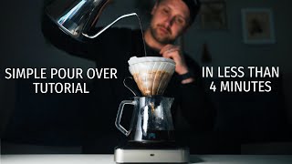 How To Make Pour Over Coffee  SIMPLE V60 Brew Tutorial [upl. by Gurtner]