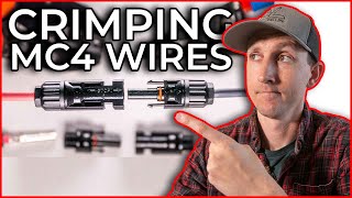 How To Make MC4 Connectors For Wiring Your Camper Solar Panels [upl. by Sidoeht]