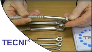 How To Fit Stainless Steel Eye Fittings [upl. by Anoiuq]