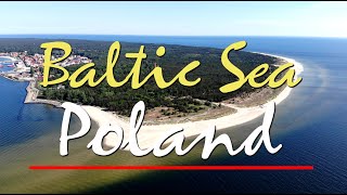 Morze Bałtyckie z lotu ptaka 4K  Film relaksacyjny  Baltic Sea in Poland with relaxing music [upl. by Nirej]