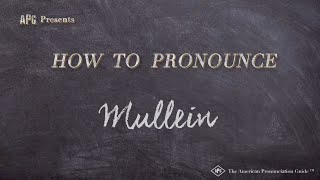 How to Pronounce Mullein Real Life Examples [upl. by Tillie24]