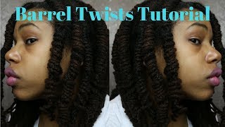 Loc TutorialHow to do Barrel Twist With Dreads [upl. by Wendie]