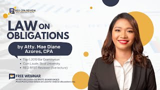 Law on Obligations by Atty Mae Diane Azores CPA [upl. by Ttennaej]